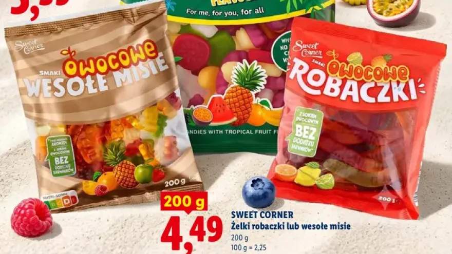Żelki owocowe robaczki Sweet Corner