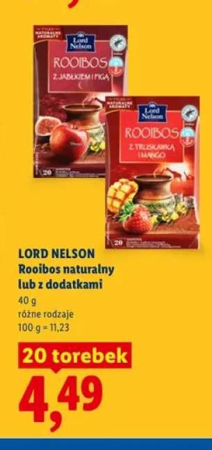 Herbata Rooibos Lord Nelson z jabłkiem i figą +1 wariant