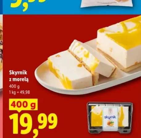 Ciasto Skyrnik z morelą