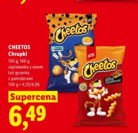 Chrupki Cheetos o smaku zapiekanki z serem