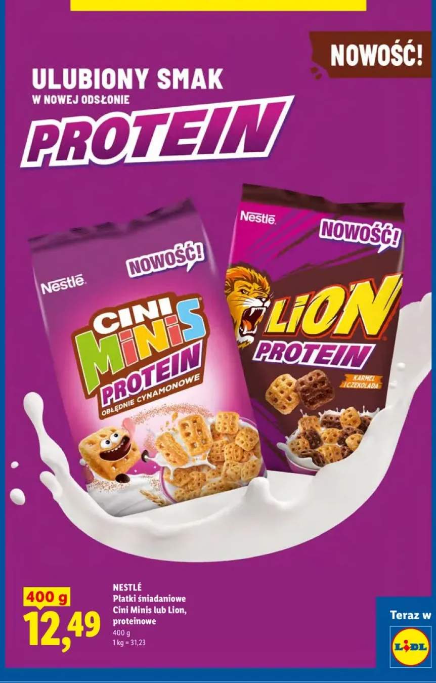 Płatki śniadaniowe Cini Minis Protein Nestlé +1 wariant