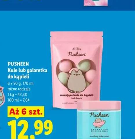 Kule do kąpieli Pusheen 6-pak +1 wariant