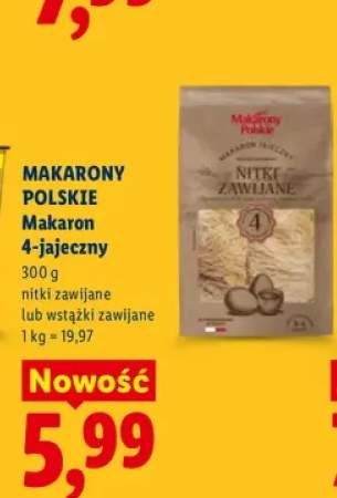 Makaron 4-jajeczny wstążki zawijane Makarony Polskie