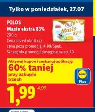 Masło ekstra 83% Pilos