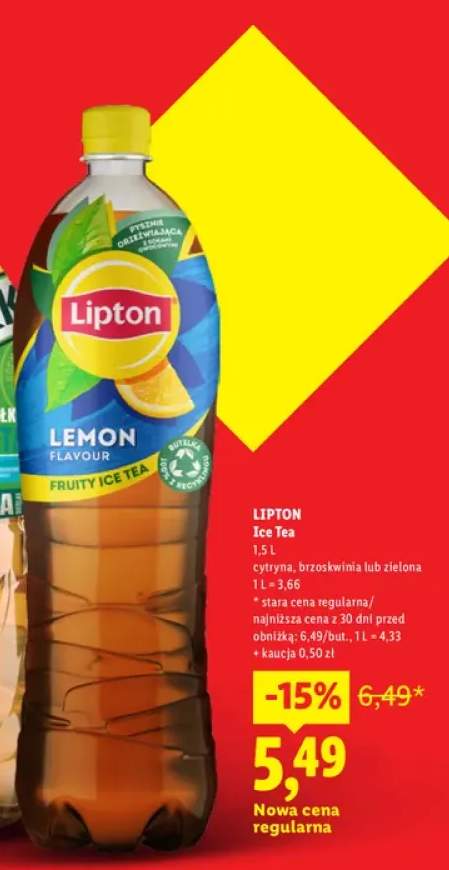 Herbata mrożona Lipton Ice Tea cytryna +2 warianty