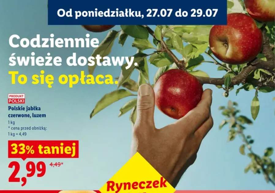 Jabłka czerwone polskie luzem
