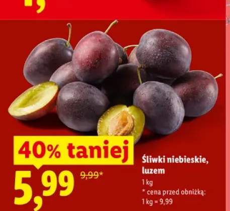 Śliwki niebieskie luzem