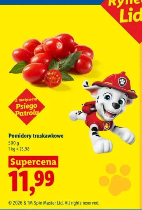 Pomidory truskawkowe Ryneczek Lidla