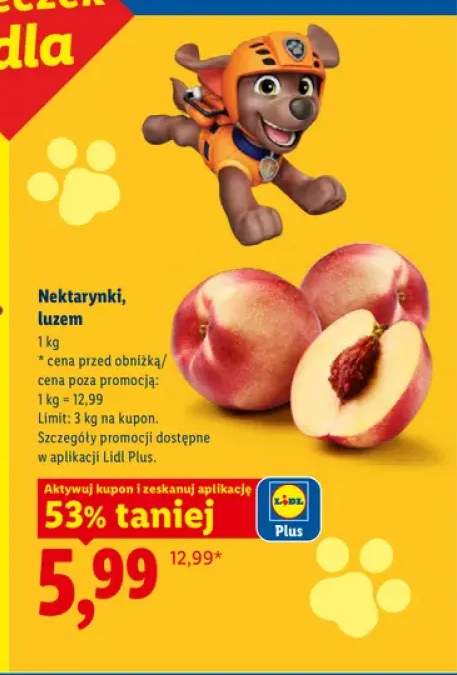 Nektarynki luzem Ryneczek Lidla