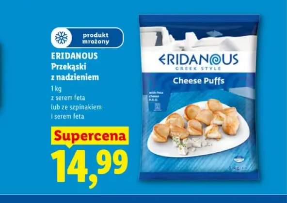 Przekąski z nadzieniem ze szpinakiem i serem feta Eridanous