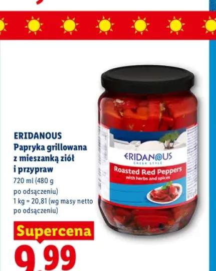 Papryka grillowana z mieszanką ziół i przypraw Eridanous