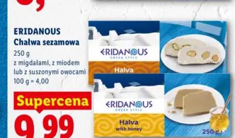 Chałwa sezamowa z migdałami Eridanous +2 warianty