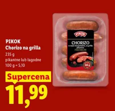 Kiełbasa Chorizo na grilla Pikok pikantne +1 wariant