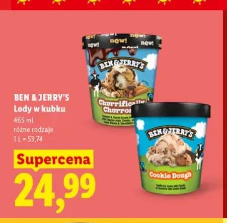 Lody w kubku Ben & Jerry's Churrifical Churros +1 wariant