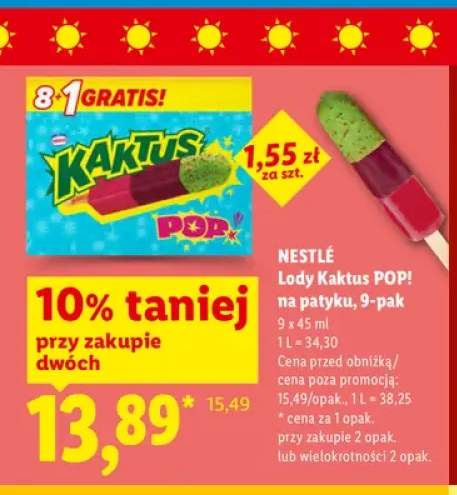 Lody Kaktus POP! Nestlé 9-pak