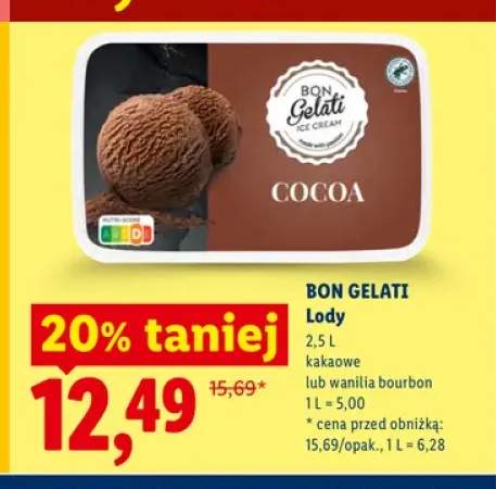 Lody kakaowe Bon Gelati