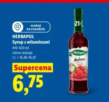 Syrop z witaminami Herbapol malina