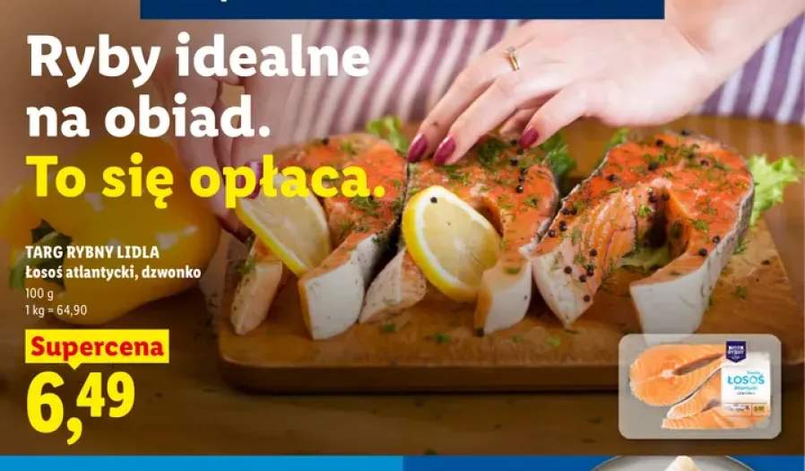 Łosoś atlantycki dzwonko Targ Rybny Lidla