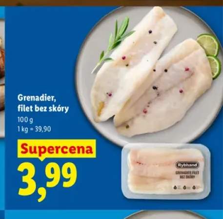 Ryba Grenadier filet bez skóry Rybhand