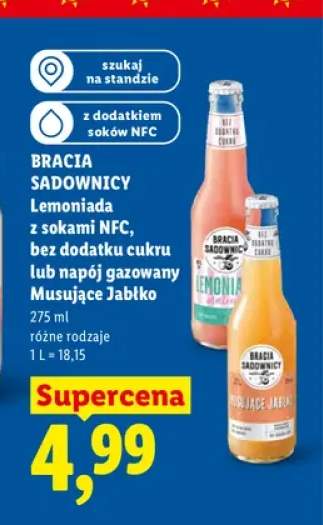 Napój gazowany Musujące Jabłko Bracia Sadownicy +1 wariant