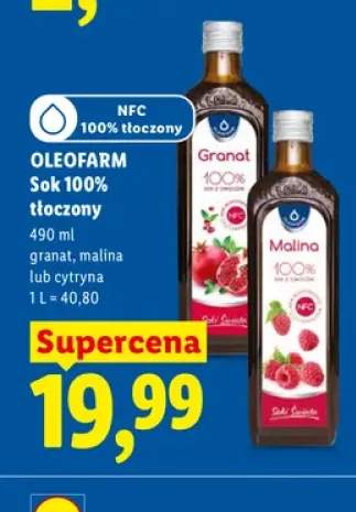 Sok 100% tłoczony cytryna Oleofarm