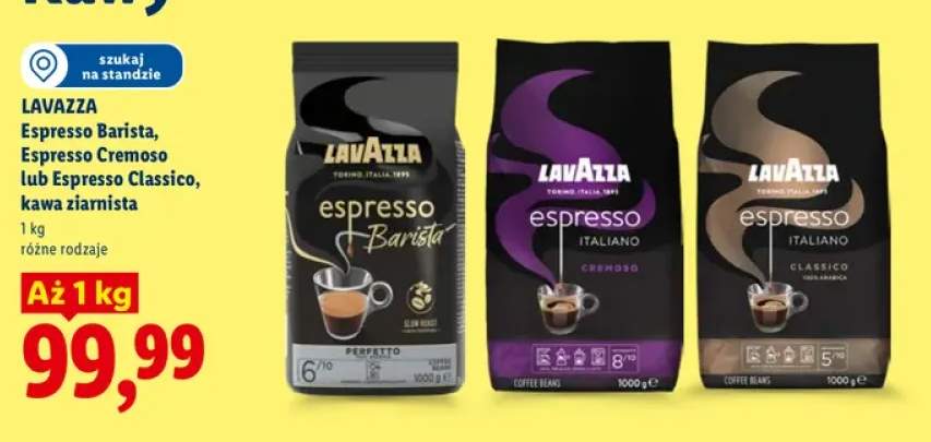 Kawa ziarnista Lavazza Espresso Barista +2 warianty