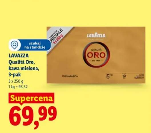 Kawa mielona Lavazza Qualità Oro 3-pak