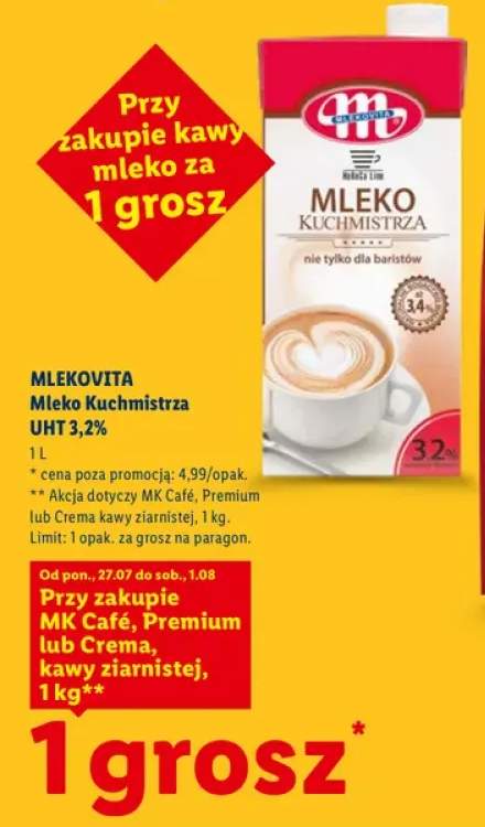 Mleko Kuchmistrza UHT 3,2% Mlekovita