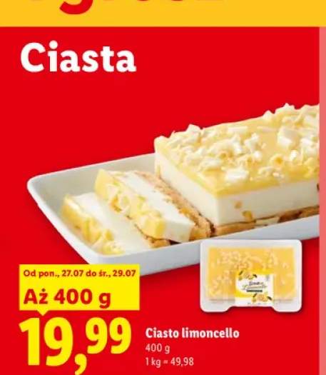 Ciasto limoncello