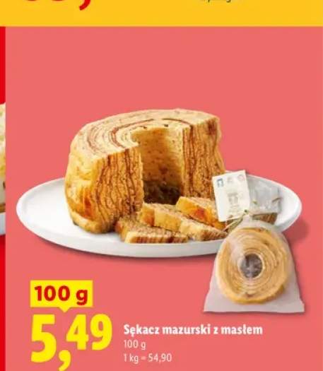 Sękacz mazurski z masłem