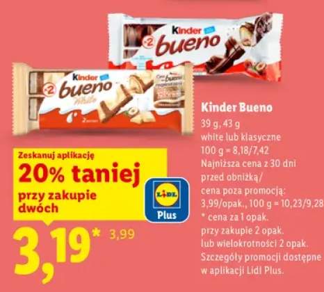 Baton Kinder Bueno White