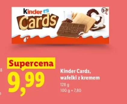 Wafelki z kremem Kinder Cards