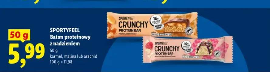 Baton proteinowy z nadzieniem malina Sportyfeel