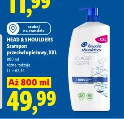 Szampon przeciwłupieżowy Head & Shoulders Classic Clean XXL