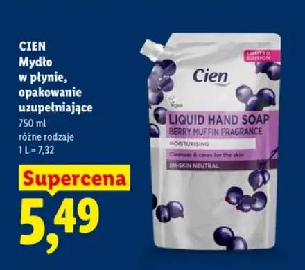 Mydło w płynie Cien Berry Muffin Fragrance opakowanie uzupełniające