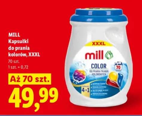 Kapsułki do prania kolorów Mill XXXL