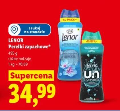Perełki zapachowe Lenor Unstoppables Fresh +1 wariant