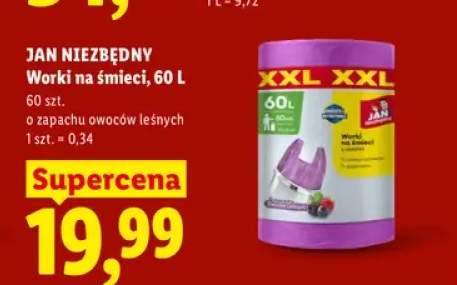 Worki na śmieci Jan Niezbędny 60 l