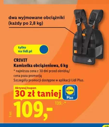 Kamizelka obciążeniowa Crivit