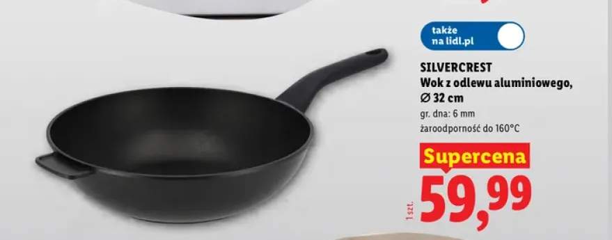 Wok z odlewu aluminiowego Silvercrest