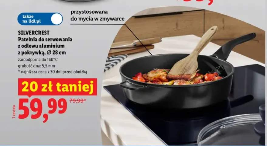 Patelnia do serwowania z odlewu aluminium Silvercrest