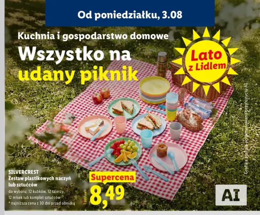 Zestaw plastikowych naczyń Silvercrest 12 kubków +2 warianty