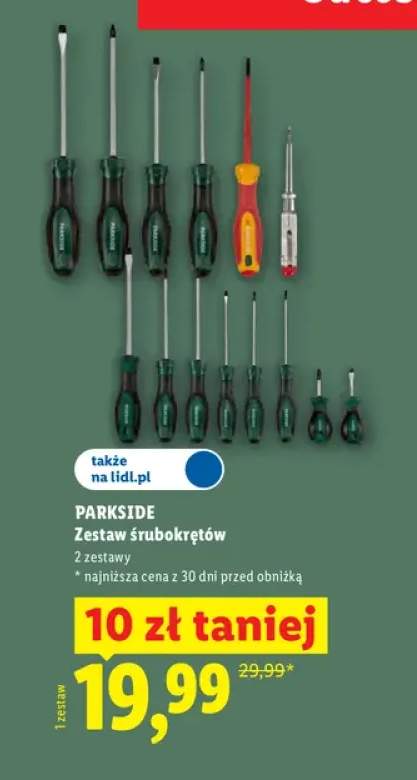 Zestaw śrubokrętów PARKSIDE