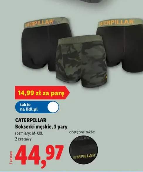 Bokserki męskie Caterpillar 3-pak