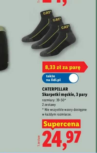 Skarpetki męskie Caterpillar 3-pak