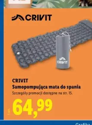 Samopompująca mata do spania Crivit
