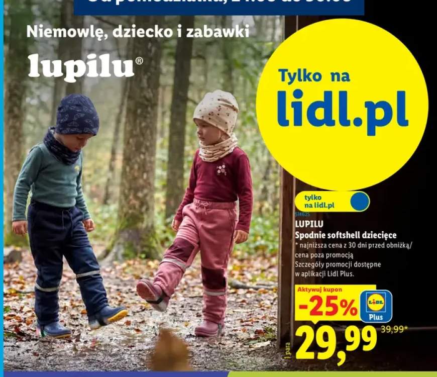 spodnie softshell dziecięce
