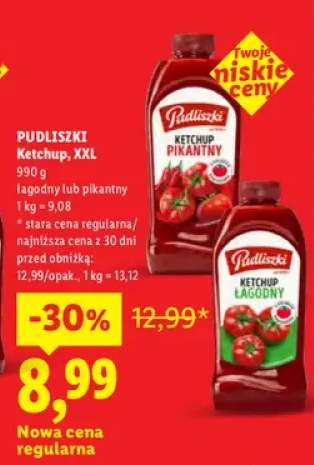 Ketchup łagodny Pudliszki XXL +1 wariant