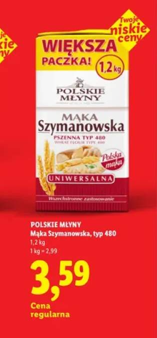 Mąka Szymanowska Polskie Młyny typ 480
