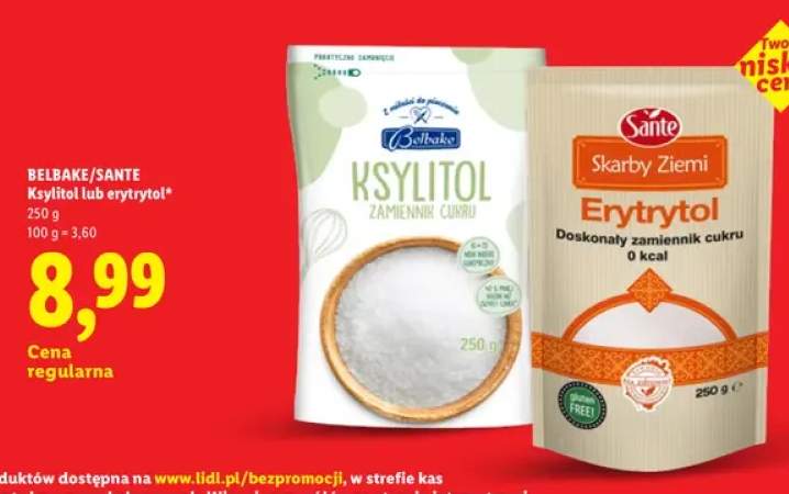 Erytrytol Sante Skarby Ziemi +1 wariant